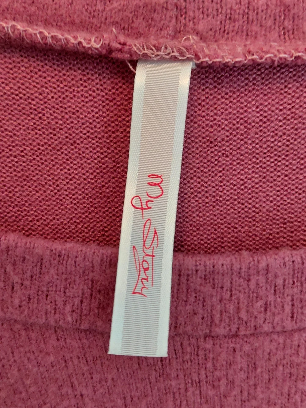 My Story Mauve & Beige Colorblock Zebra Print Sweater #2397